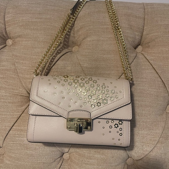 Michael Kors Pink Floral Embellished Crossbody Bag - Picture 2 of 8